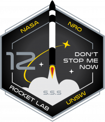 Rocket Lab Don't Stop Me Now mission patch