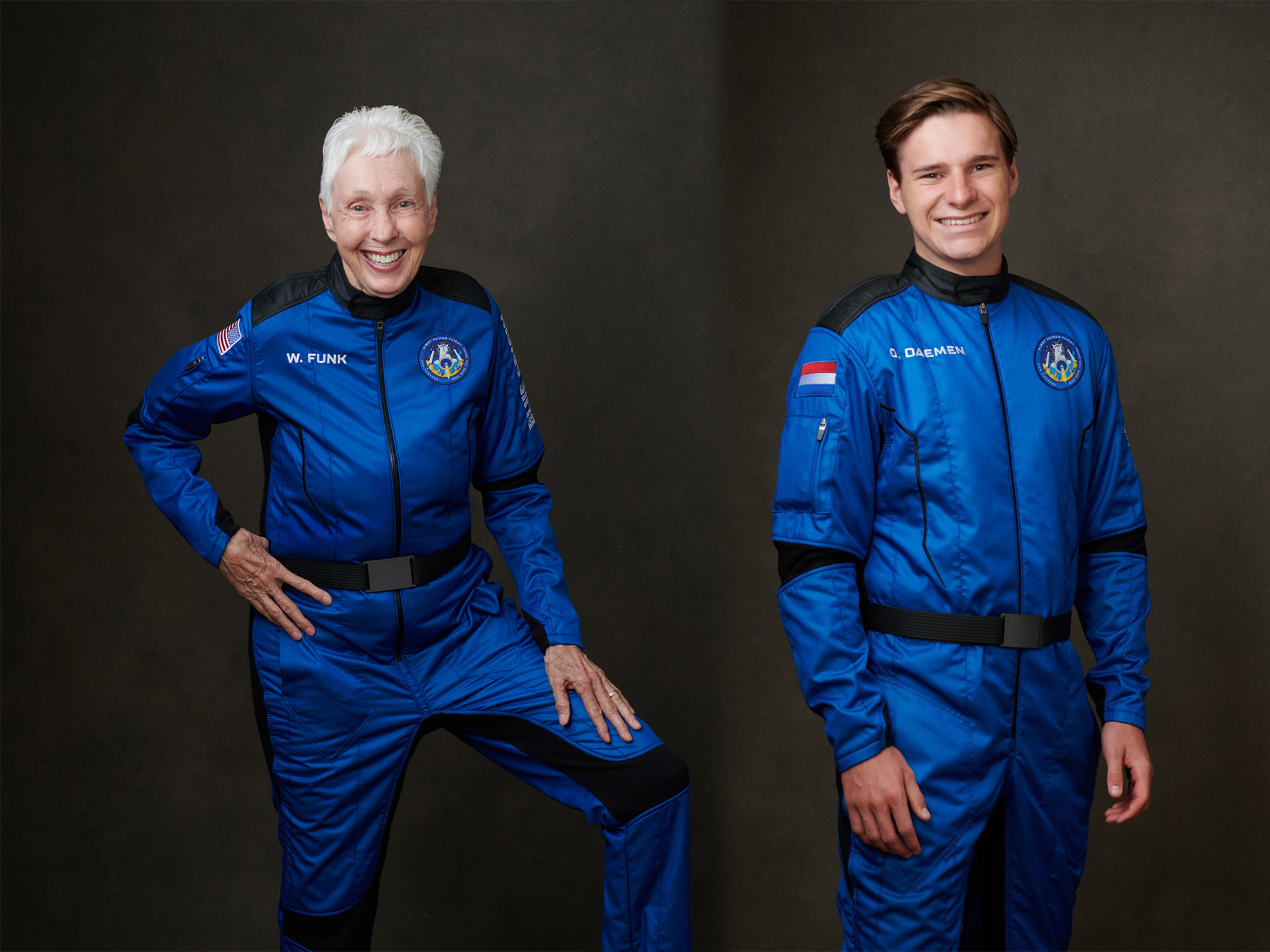 Blue Origin flies the Oldest person (Wally Funk) and the Youngest person (Oliver Daemen) to space.