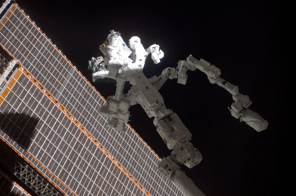 Dextre robot in space on the International Space Station