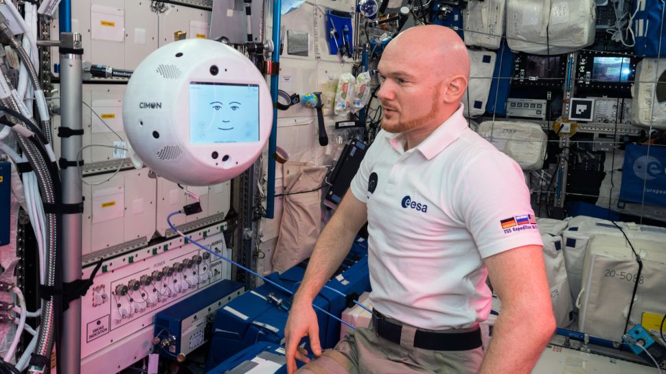 CIMON robot on the International Space Station.
