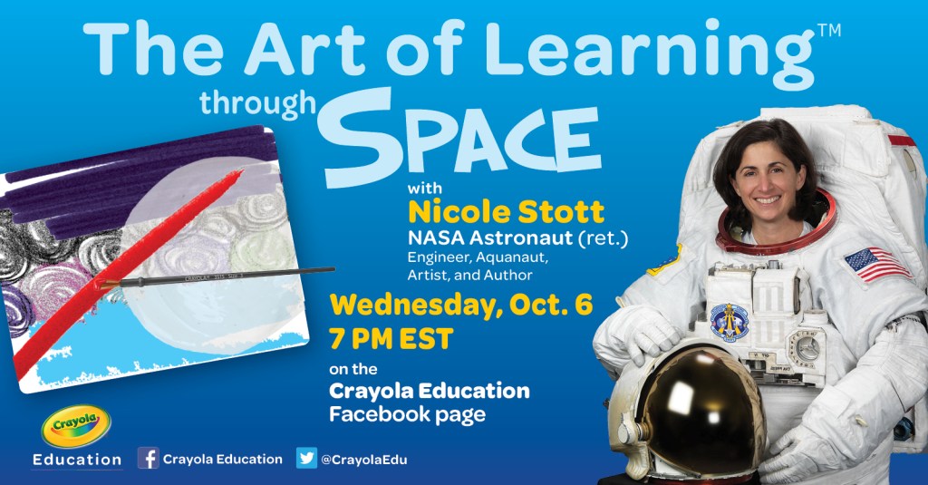 Crayola art of learning through space space week