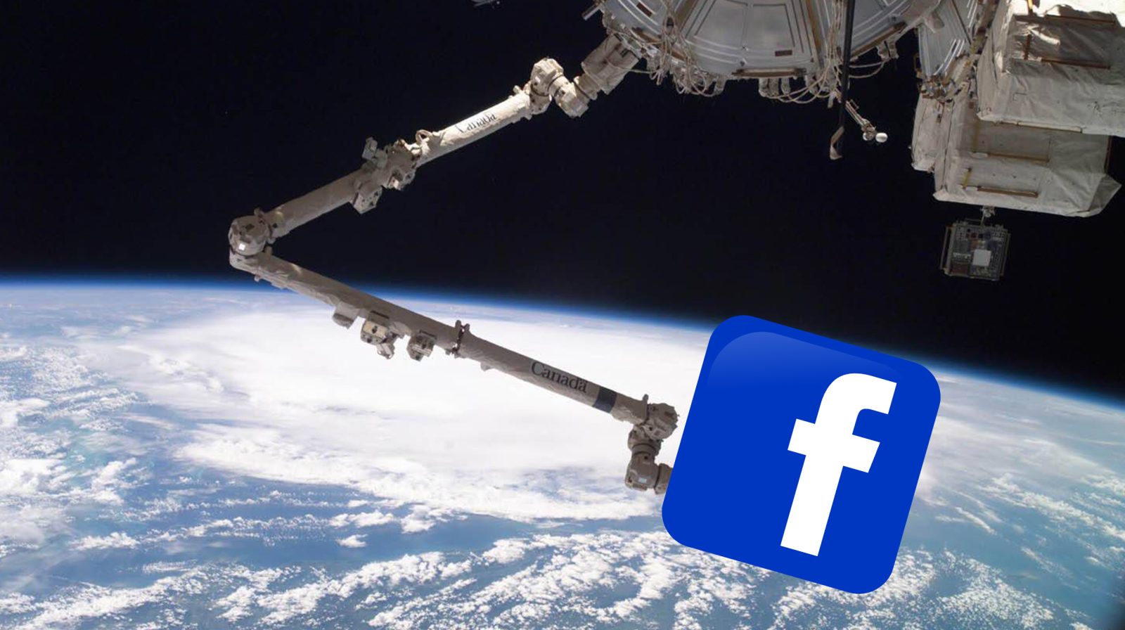 Facebook outage Canadarm space
