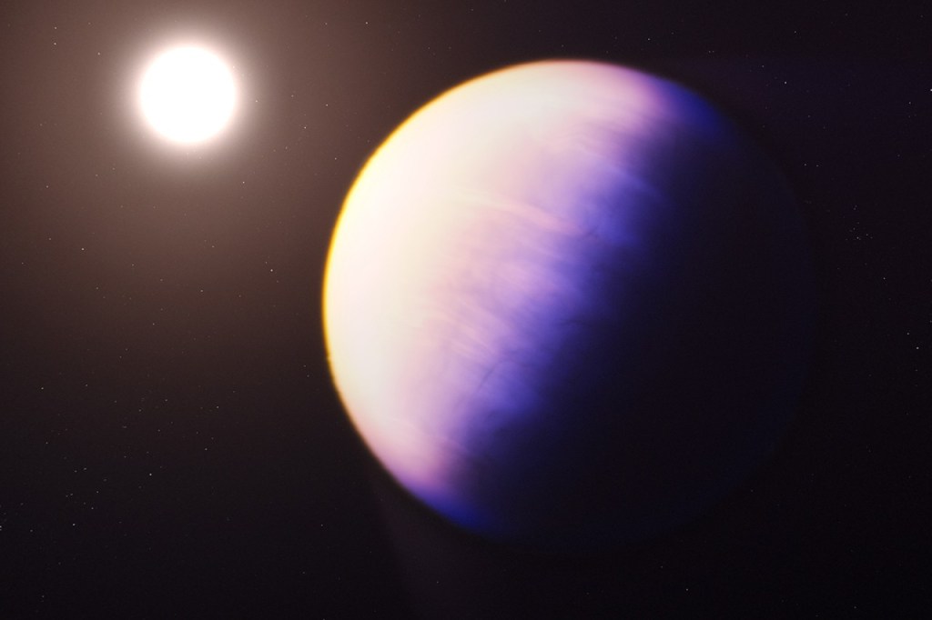 Exoplanet outside of solar system render